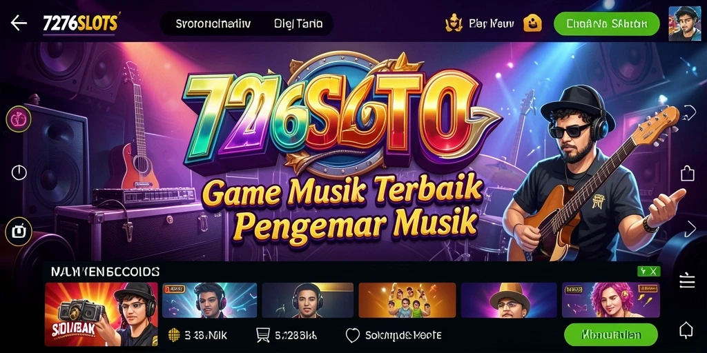 Screenshot menunjukkan pemain menikmati gameplay musik yang energik.