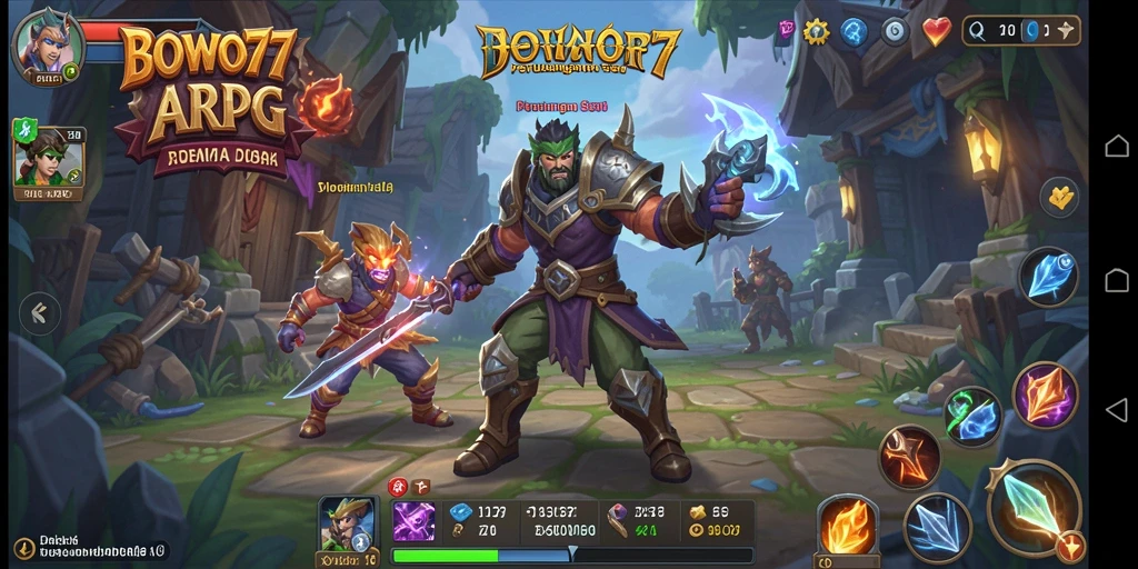 Tampilan menarik dari gameplay BOWO77 yang penuh aksi ARPG.