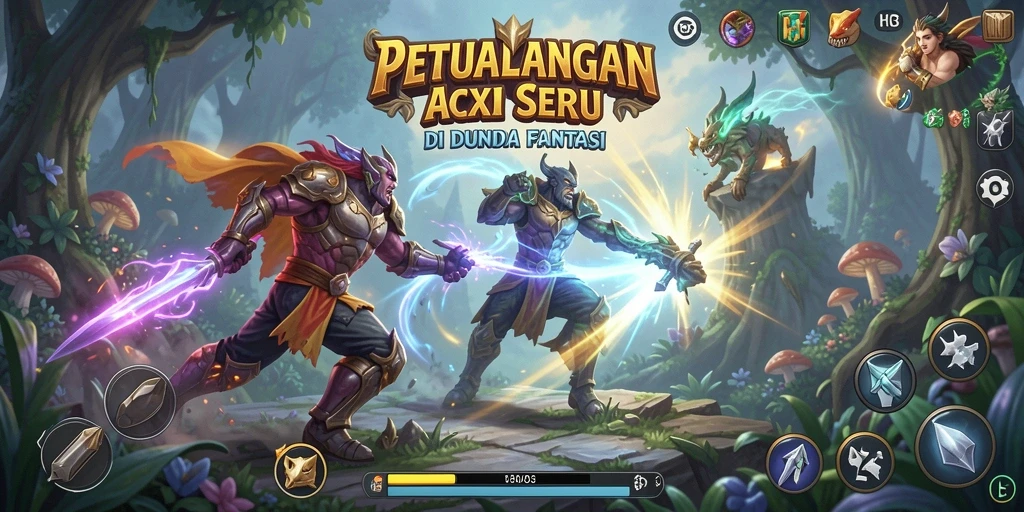 Tampilan mendebarkan dari gameplay ARPG H03 dengan aksi seru.
