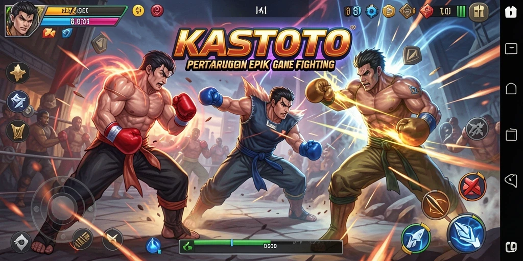 Tampak aksi pertarungan yang mendebarkan dalam KASTOTO.
