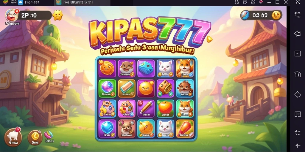 Tampilan gameplay KIPAS777 yang penuh warna dan seru.