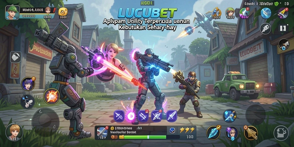 Tampilan antarmuka aplikasi LUCUBET yang intuitif dan modern.