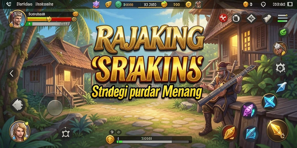Tampilan seru gameplay strategi dalam RAJAKING.
